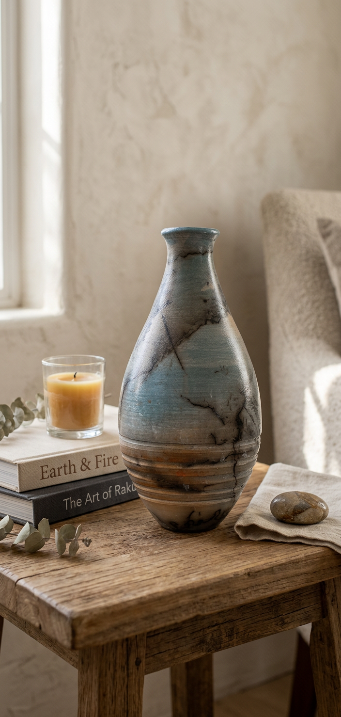Horsehair Pottery Vase