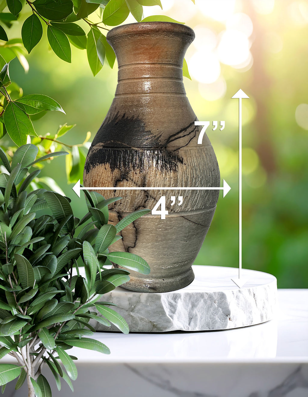 Horsehair Pottery Vase