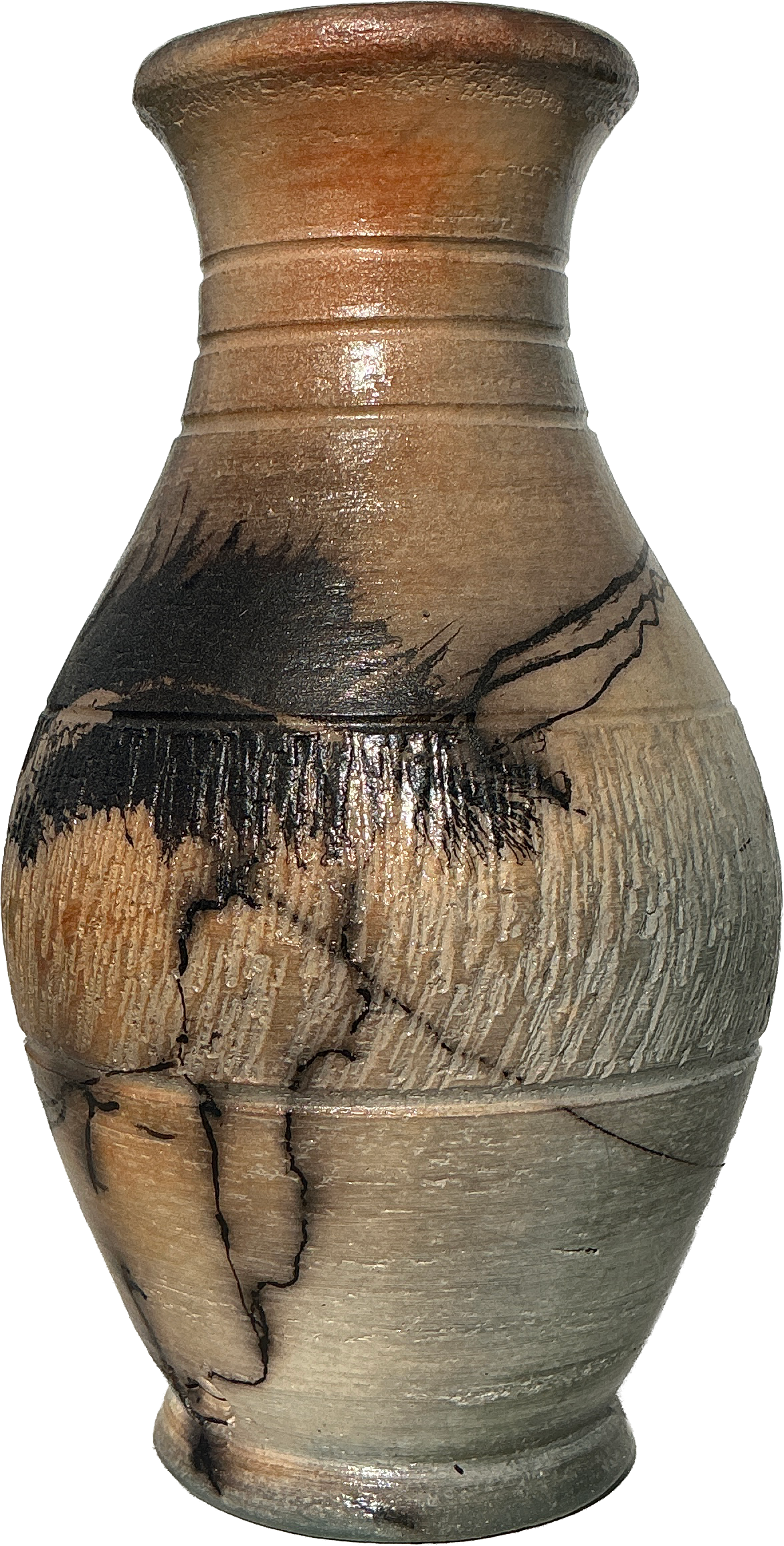 Horsehair Pottery Vase